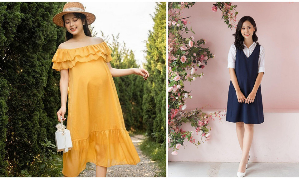 Bộ Đồ Hai Chiếc Cho Bà Bầu Mẫu Mới Mùa Hè 2022 Váy Liền Không Lộ Bầu Dục  Che Bụng Áo Phông Phong Cách Hàn Quốc Váy Yếm Rộng Rãi  MixASale